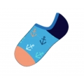 Skarpetki Happy Socks No Show Anchor (Kotwica) niebieskie - 1 para