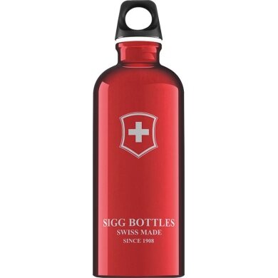 SIGG Butelka na napoje Swiss Emblem 600ml czerwona