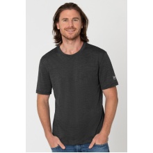 super natural T-shirt Base 140g - Wełna merino - Bielizna ciemnoszara męska