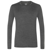 super natural bielizna termiczna Longsleeve Base 230 - wełna merino - szary melange Mężczyźni