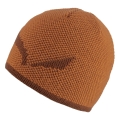 Salewa Czapka wełniana (Beanie) Ortles Wool (miękka, ciepła, oddychająca) pomarańczowa jesienna - 1 sztuka