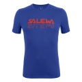 Salewa Outdoor-Funkcyjne T-shirt Graphic Dry (szybkoschnący, 2-kierunkowy rozciągliwy) Krótki rękaw elektryczny niebieski Mężczyźni