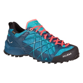 Salewa Buty trekkingowe Wildfire GTX (podejście, wodoodporne) niebiesko/turkusowe damskie