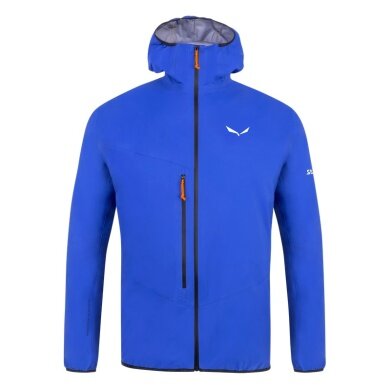 Salewa Softshell Jacket Agner 2 3L Powertex (wiatrproof, wodoodporny, kompresyjny) elektryczny niebieski mężczyźni