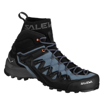 Salewa Buty trekkingowe Wildfire Edge Mid GTX (podejście, wodoodporne) niebieski/onyksowy szary męskie