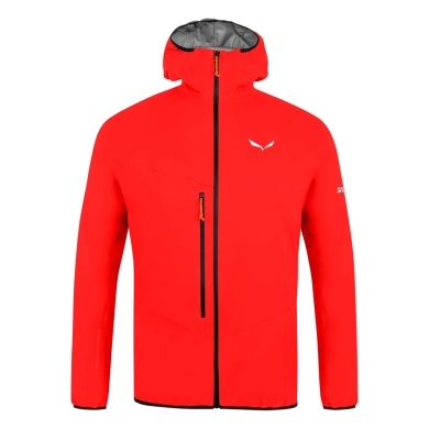 Salewa Softshell Jacket Agner 2 3L Powertex (wiatrproof, wodoodporny, kompresyjny) ognisty czerwony mężczyźni