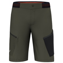 Salewa Spodnie Wędrowne Short Pedroc Cargo 3 DST Outdoor (odporne na wodę, lekkie) krótkie oliwkowe męskie