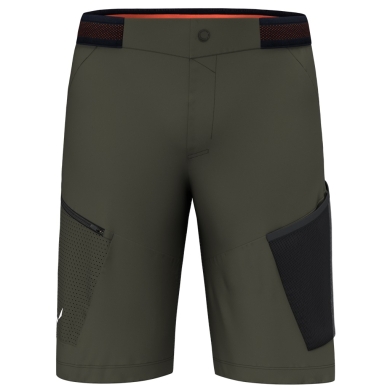 Salewa Spodnie Wędrowne Short Pedroc Cargo 3 DST Outdoor (odporne na wodę, lekkie) krótkie oliwkowe męskie