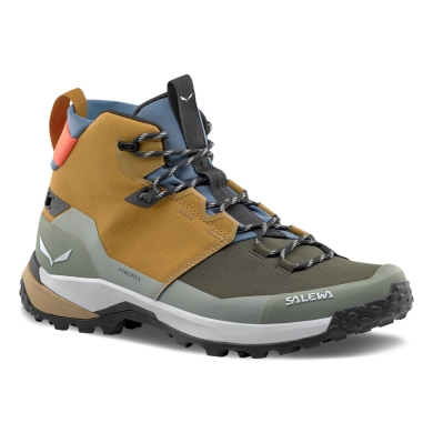 Salewa Buty trekkingowe Puez Mid Powertex (Trekking, wodoodporne, oddychające) złoty/brązowy męskie