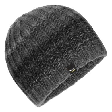 Salewa Czapka wełniana (Beanie) Fun Woll Beanie - mieszanka wełny, ciepła i oddychająca - czarna - 1 sztuka