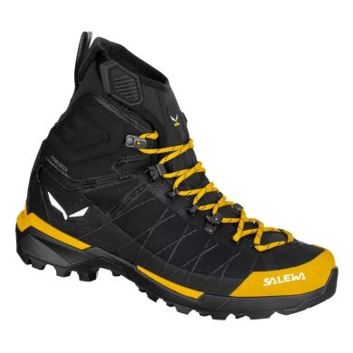 Salewa Buty trekkingowe Ortles Light MID Powertex (wędrówki zimowe/trekking, wodoodporne) czarny/złoty damskie