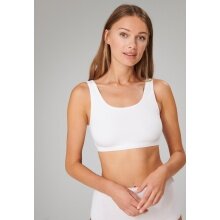 Schiesser Bustier 95/5 bez miseczek (95% bawełny) Bielizna biała Damska - 2 sztuki