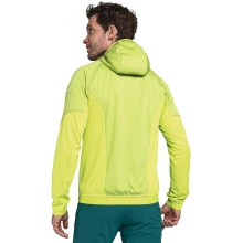 Schöffel Fleecejacke Forillon Hoody (oddychająca, szybko schnąca, ciepła) neonowa zieleń Męska