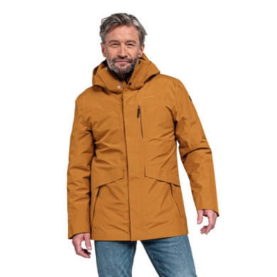 Schöffel Zimowy Parka 3w1 Warszawa GORE TEX® (wodoodporny i wiatroszczelny) pomarańczowy męski