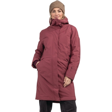 Schöffel Zimowy Parka Urban Insulated Coat Style Gregale WMS (wodoodporny, oddychający) bordowy Damski