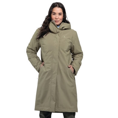 Schöffel Zimowy Parka Urban Insulated Coat Style Gregale WMS (wodoodporny, oddychający) brązowy damski