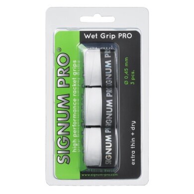 Signum Pro Overgrip Wet Pro 0.45mm biały 3 szt.