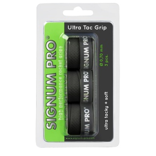 Signum Pro Overgrip UltraTac 0.70mm czarny 3 szt.