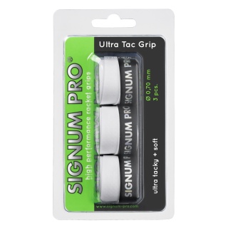 Signum Pro Overgrip UltraTac 0.70mm biały 3 szt.