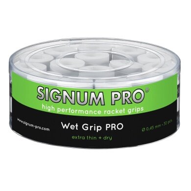 Signum Pro Overgrip Wet Pro 0.45mm biały 30 sztuk w pudełku