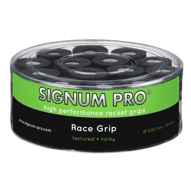 Signum Pro Overgrip Race 0.6mm czarny 30 sztuk w pudełku