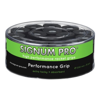 Signum Pro Overgrip Performance 0.6mm czarny 30 sztuk w opakowaniu