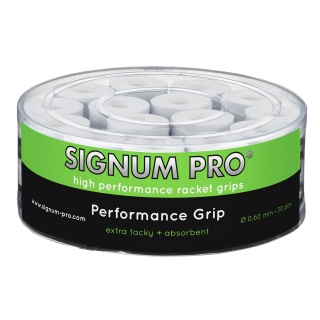 Signum Pro Overgrip Performance 0.6mm biały 30 sztuk w pudełku