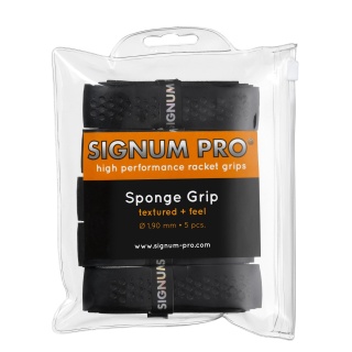 Signum Pro Basisband Sponge Grip (profilowany) 1.9mm czarny - 5 sztuk w opakowaniu