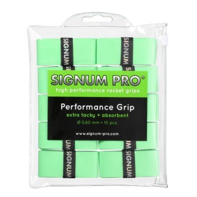 Signum Pro Overgrip Performance 0.6mm limonkowy 10 sztuk w opakowaniu