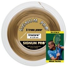 Signum Pro Sznur tenisowy Firestorm (Trwałość+Moc) złoty 200m rolka