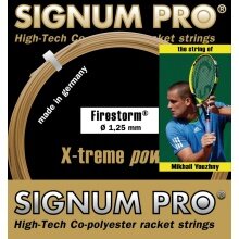 Signum Pro Sznur Tenisowy Firestorm (Trwałość+Moc) złoty 12m Zestaw