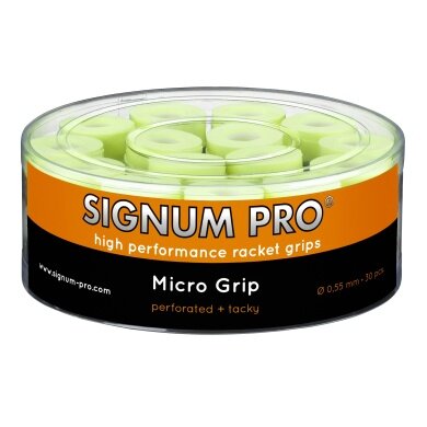 Signum Pro Overgrip Micro 0.55mm żółty 30 sztuk w pudełku