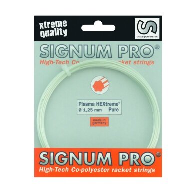 Signum Pro Sznur tenisowy Plasma Hextreme PURE biały 12m Zestaw