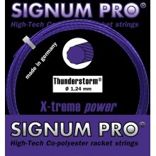 Signum Pro Sznur Tenisowy Thunderstorm (Trwałość+Spin) fioletowy 12m Zestaw