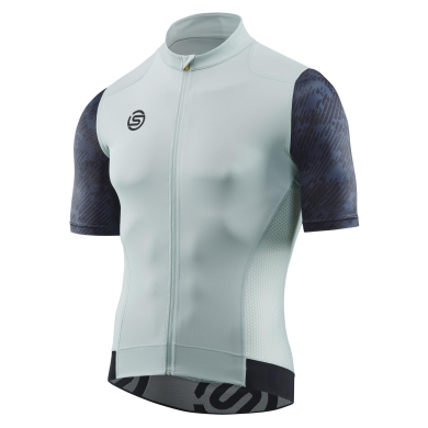 Skins Koszulka rowerowa Cycle Elite Jersey (Zamek błyskawiczny z przodu, szybkoschnąca) mossowa/zielona męska