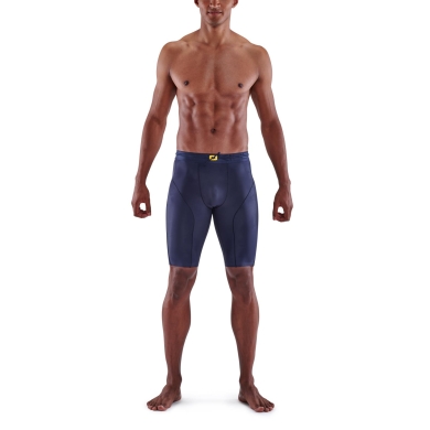 Skins Spodnie Funkcyjne 5-Series Half Tight Short (obcisłe) granatowe Mężczyźni