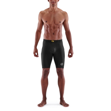 Skins Spodnie Funkcyjne 3-Series Half Tight Short (dopasowane) czarne Mężczyźni