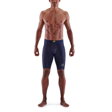 Skins Spodnie Funkcyjne 3-Series Half Tight Short (obcisłe) granatowe Mężczyźni