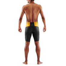 Skins Spodnie Funkcyjne TRI Brand Half Tight Short (do triathlonu, dopasowane, szybko schnące) czarny/żółty męskie