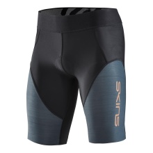 Skins Spodnie Funkcyjne TRI Elite Half Tight Short (do Triathlonu, Wysokiej Technologii Kompresja) czarny/węglowy Mężczyźni