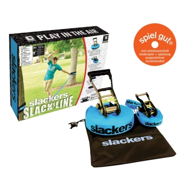 Slackers Slackline Classic 15m (w tym darmowa linia do nauki) - 1 zestaw