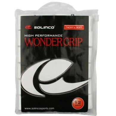 Solinco Overgrip Wonder 0.6mm (Tacki i Miękki) biały 12 sztuk w woreczku