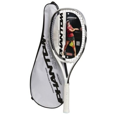 Speedminton® Rakieta Phantom (Węgiel/Grafit) 138g - naciągnięta -