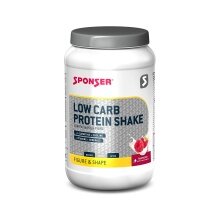 Sponser Low Carb Protein Shake (wysokiej jakości białko z serwatki, mleka i jaj) Malina 550g puszka