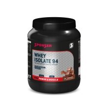 Sponser Whey Isolate 94 Proszek białkowy (czyste izolaty białka serwatkowego CFM, maks. zawartość białka, bez laktozy) Czekolada 850g puszka