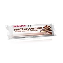 Sponser Protein Low Carb Baton (32% zawartości białka, idealna przekąska na co dzień) Czekolada/Brownie 25x50g Pudełko