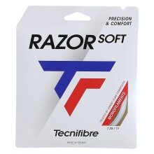 Tecnifibre struna tenisowa Razor Soft (trwałość + uniwersalność) biała 12m zestaw