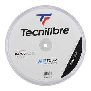 Tecnifibre Sznur tenisowy Razor Code (Trwałość+Spin) niebieski 200m rolka