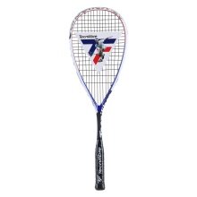 Tecnifibre Rakieta do squasha Carboflex 125 Airshaft 125g/z przodu czarna/biała - naciągnięta -