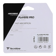 Tecnifibre Overgrip Players Pro 0.5mm (absorpcja potu) czerwony 3 szt.